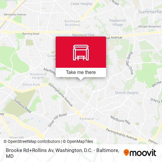 Mapa de Brooke Rd+Rollins Av