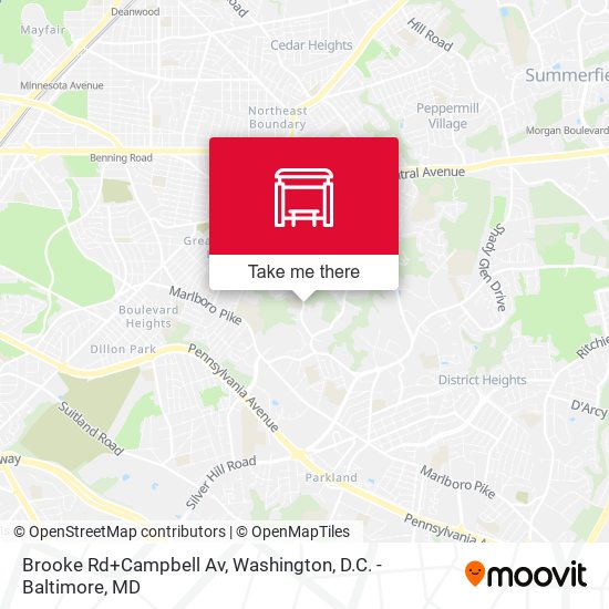 Mapa de Brooke Rd+Campbell Av