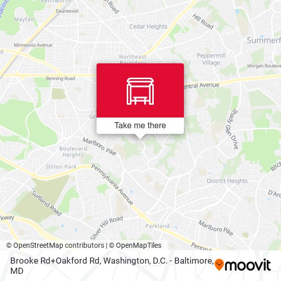 Mapa de Brooke Rd+Oakford Rd