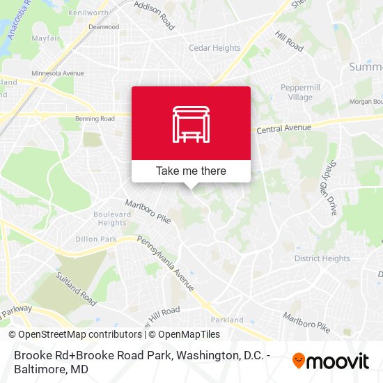 Mapa de Brooke Rd+Brooke Road Park