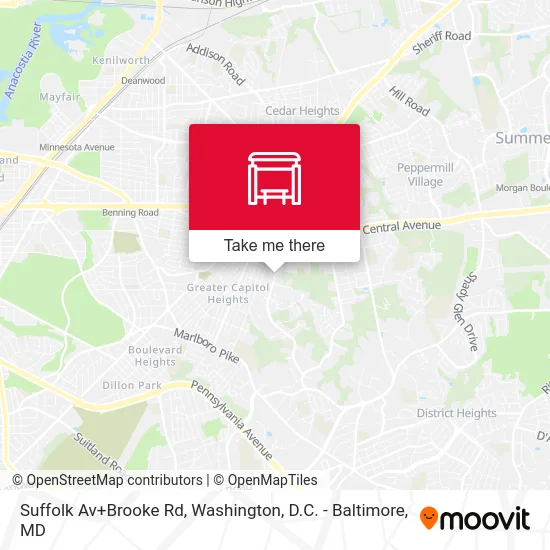 Suffolk Av+Brooke Rd map