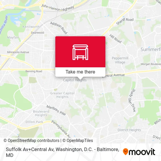 Suffolk Av+Central Av map