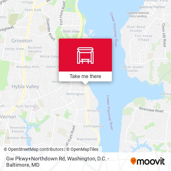 Mapa de Gw Pkwy+Northdown Rd