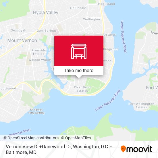 Vernon View Dr+Danewood Dr map