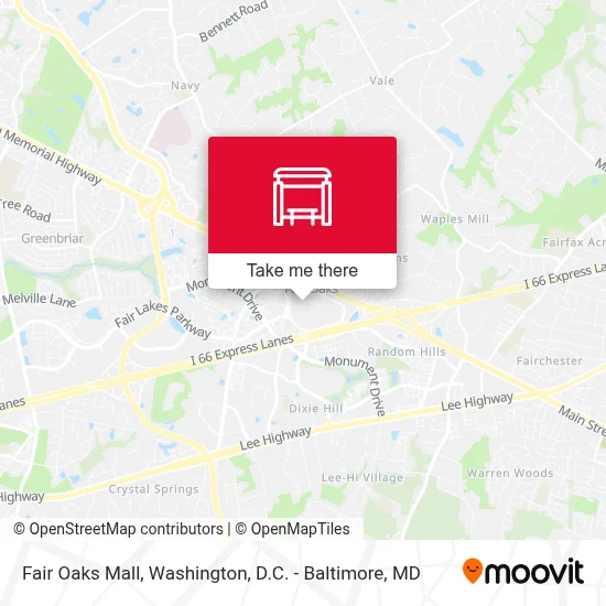 Fair Oaks Mall map
