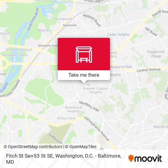 Mapa de Fitch St Se+53 St SE