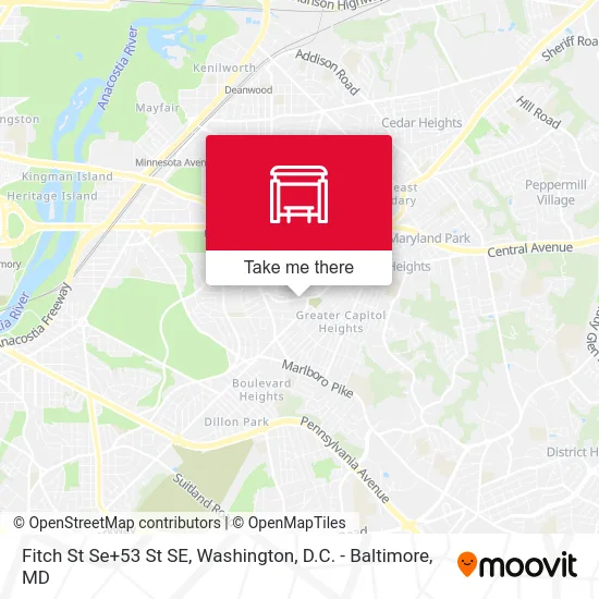 Fitch St Se+53 St SE map