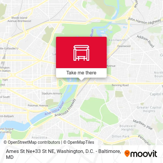 Ames St Ne+33 St NE map