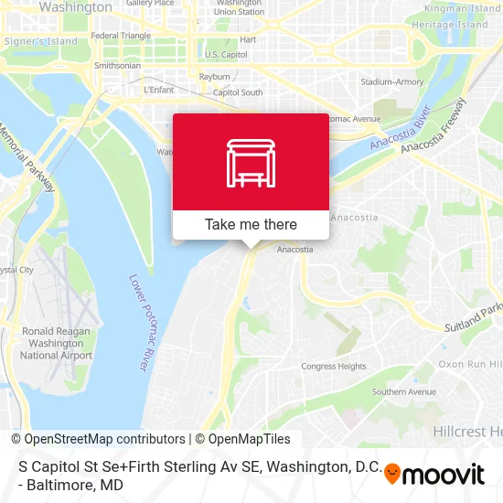 S Capitol St Se+Firth Sterling Av SE map