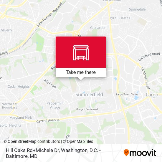 Hill Oaks Rd+Michele Dr map