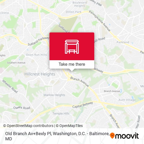 Mapa de Old Branch Av+Bexly Pl