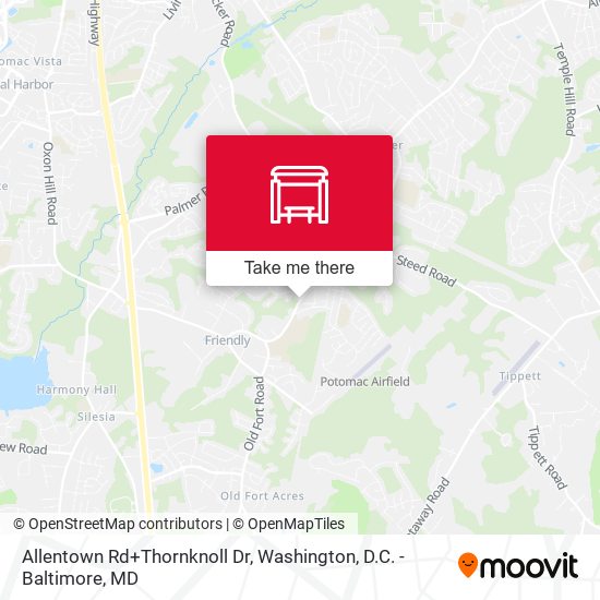 Mapa de Allentown Rd+Thornknoll Dr