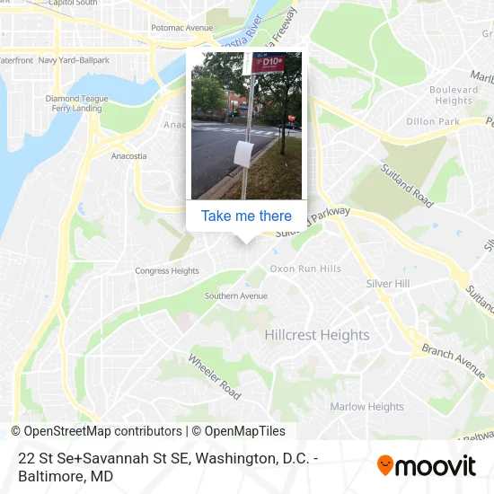 22 St Se+Savannah St SE map