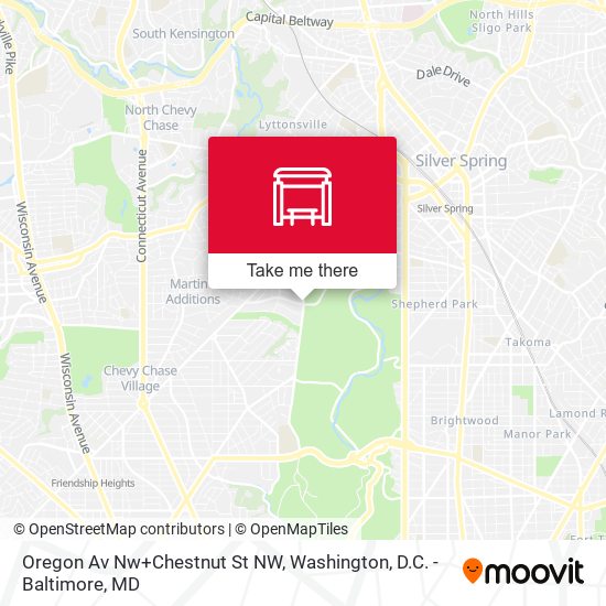 Mapa de Oregon Av Nw+Chestnut St NW