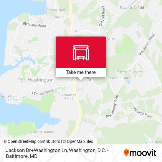 Mapa de Jackson Dr+Washington Ln