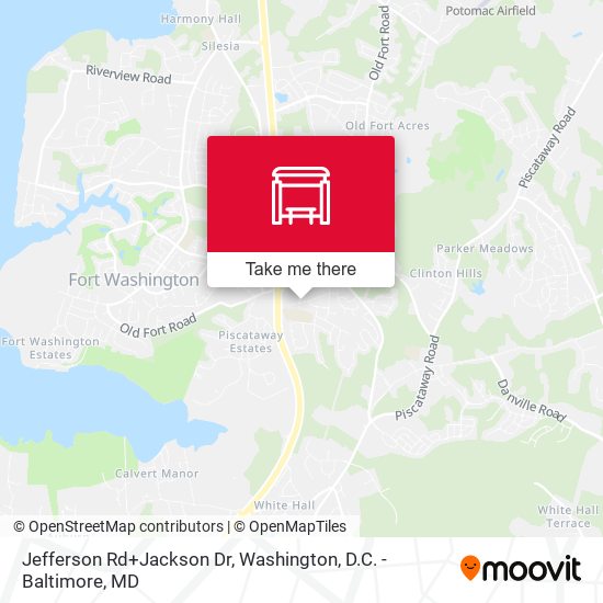 Jefferson Rd+Jackson Dr map