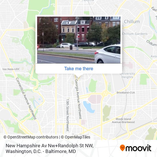 New Hampshire Av Nw+Randolph St NW map