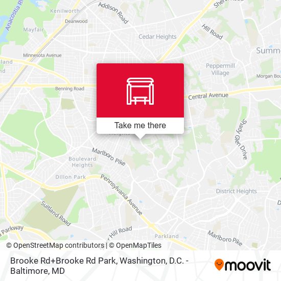 Brooke Rd+Brooke Rd Park map