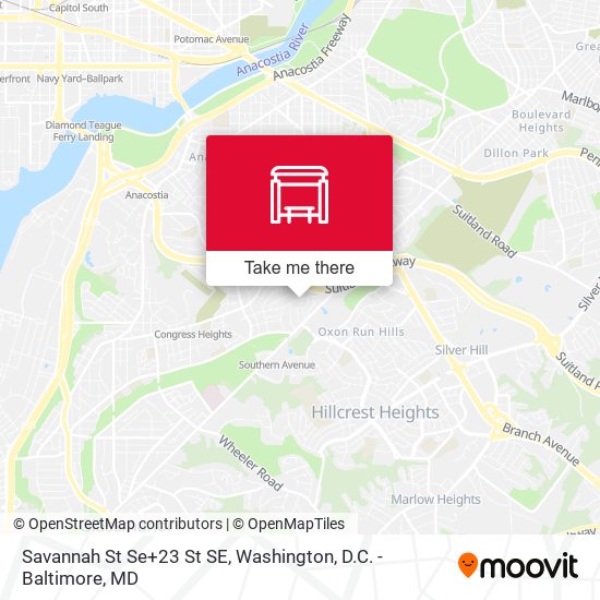Savannah St Se+23 St SE map