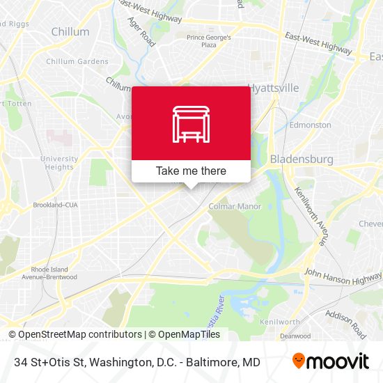 34 St+Otis St map