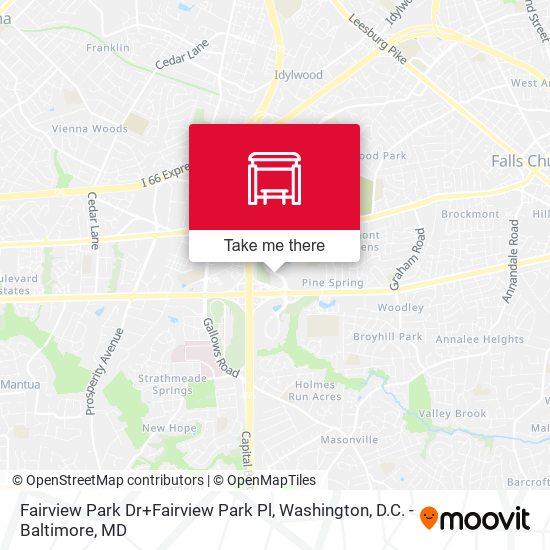Fairview Park Dr+Fairview Park Pl map