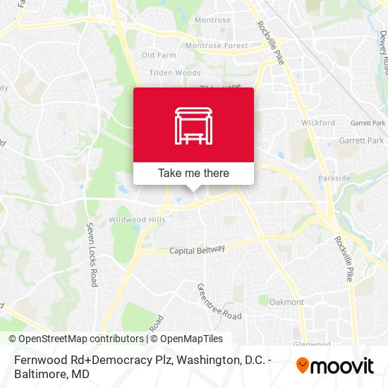Mapa de Fernwood Rd+Democracy Plz
