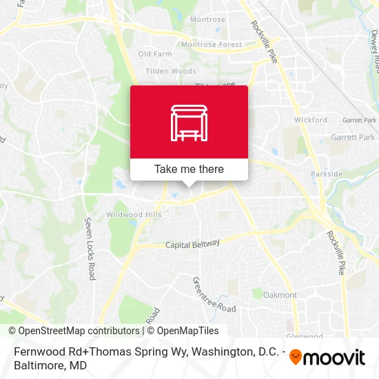 Fernwood Rd+Thomas Spring Wy map