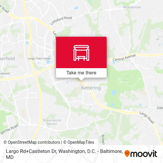 Largo Rd+Castleton Dr map