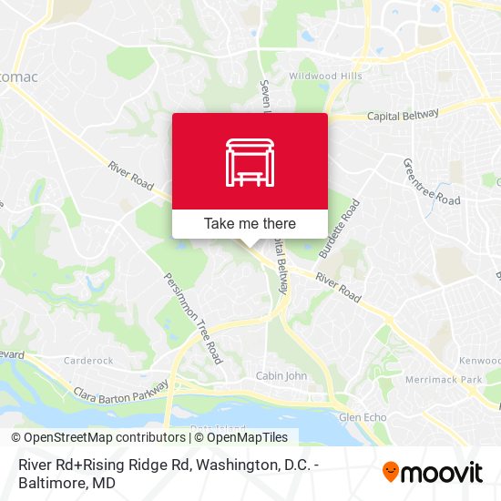 Mapa de River Rd+Rising Ridge Rd