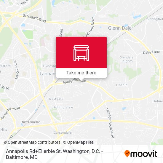 Mapa de Annapolis Rd+Ellerbie St