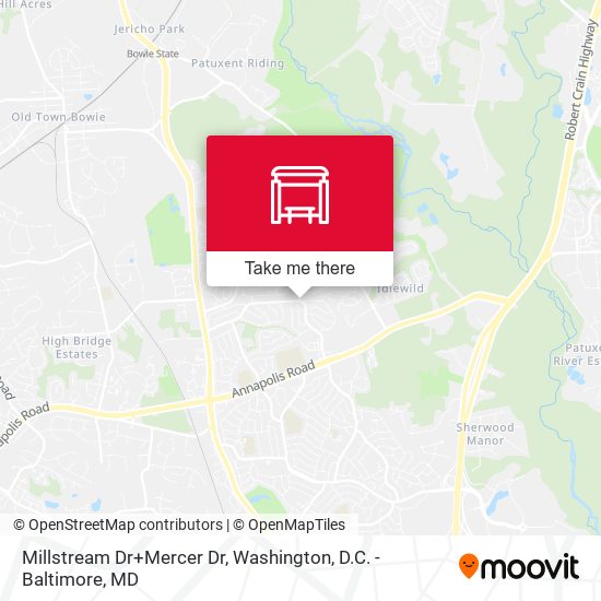 Millstream Dr+Mercer Dr map