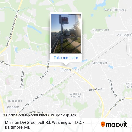 Mapa de Mission Dr+Greenbelt Rd