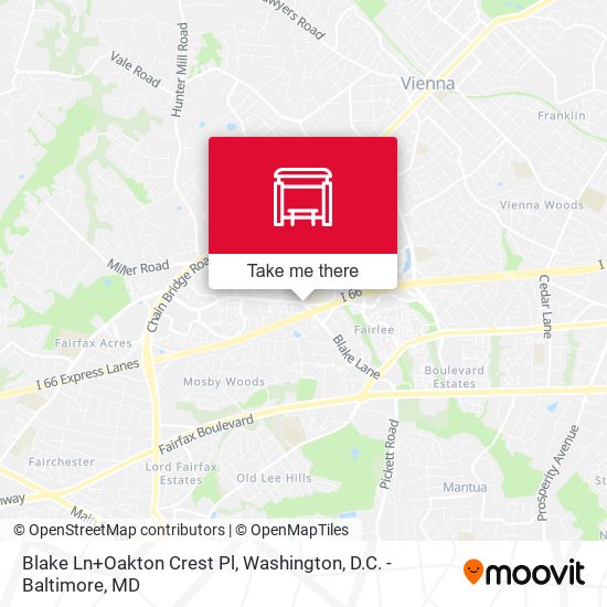Mapa de Blake Ln+Oakton Crest Pl
