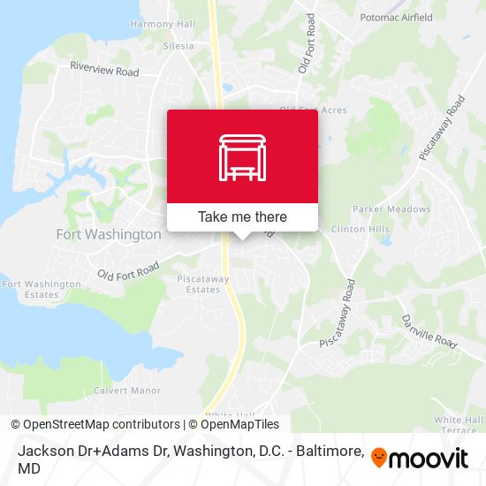 Jackson Dr+Adams Dr map