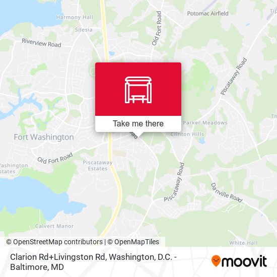 Clarion Rd+Livingston Rd map