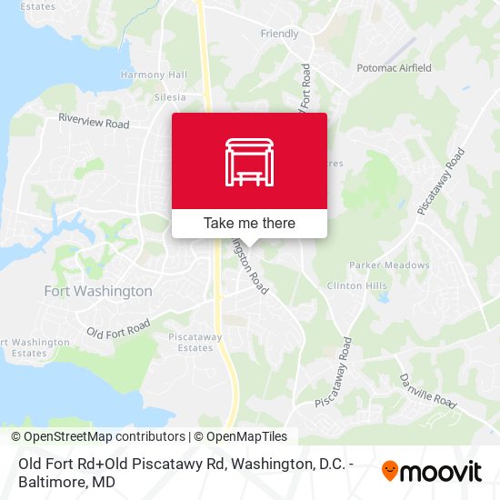 Old Fort Rd+Old Piscatawy Rd map