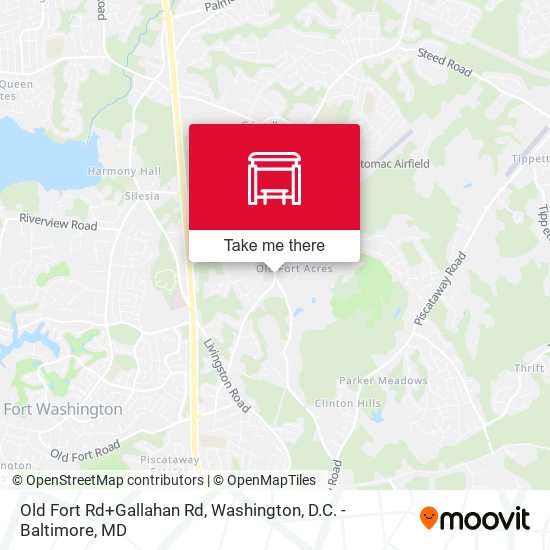 Old Fort Rd+Gallahan Rd map