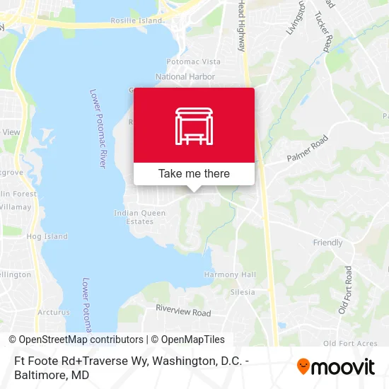 Ft Foote Rd+Traverse Wy map