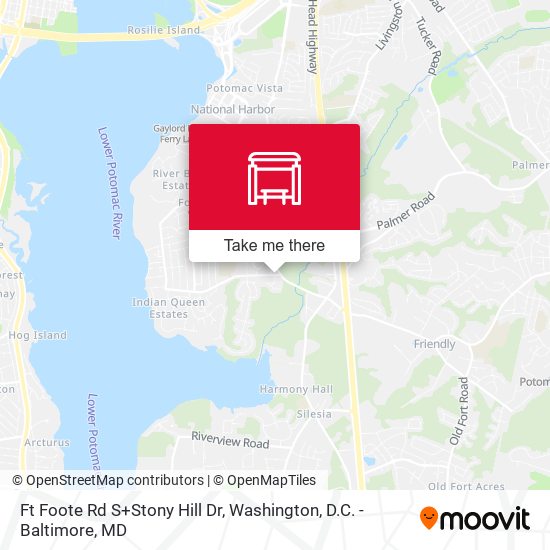Ft Foote Rd S+Stony Hill Dr map