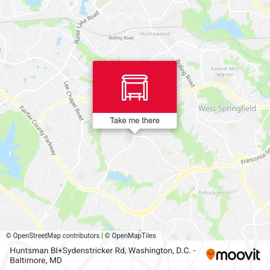 Huntsman Bl+Sydenstricker Rd map