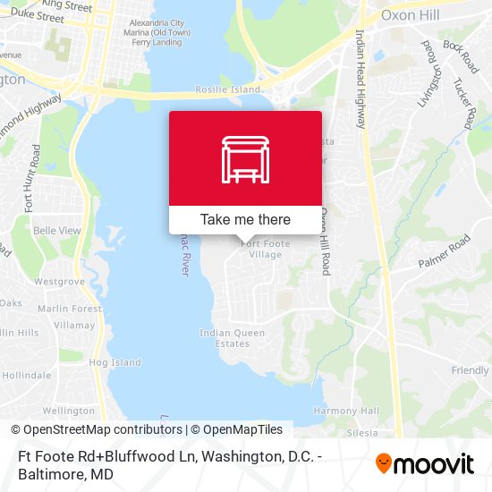 Ft Foote Rd+Bluffwood Ln map