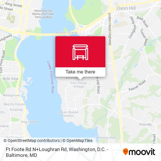 Ft Foote Rd N+Loughran Rd map