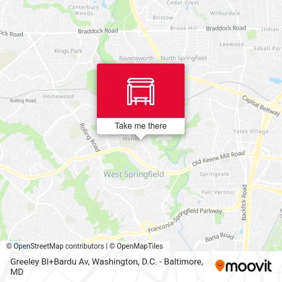 Mapa de Greeley Bl+Bardu Av