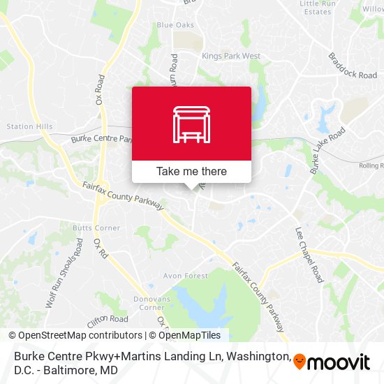 Burke Centre Pkwy+Martins Landing Ln map