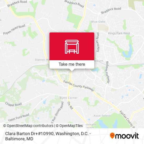 Clara Barton Dr+#10990 map
