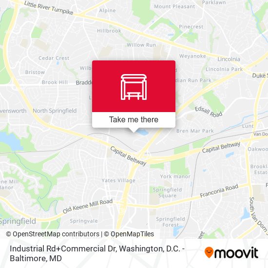 Mapa de Industrial Rd+Commercial Dr