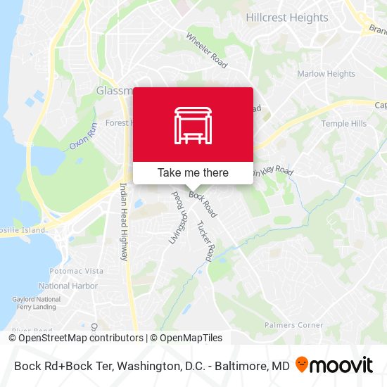 Bock Rd+Bock Ter map