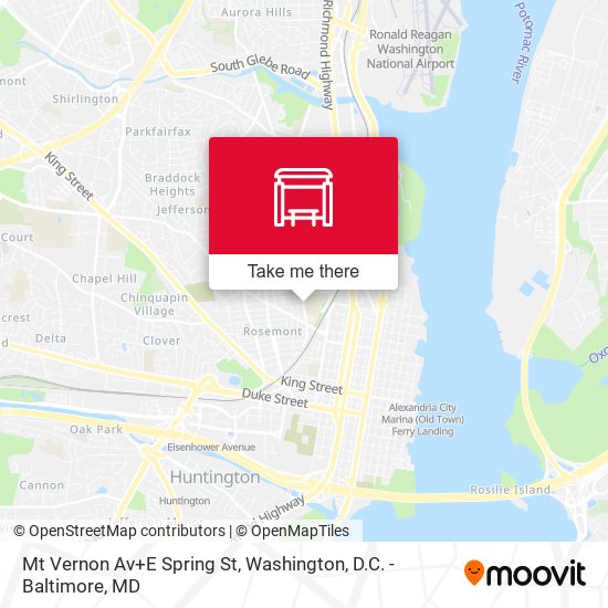 Mt Vernon Av+E Spring St map