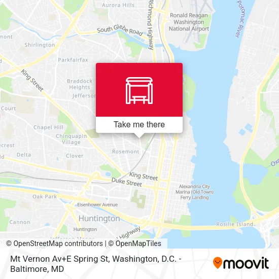 Mapa de Mt Vernon Av+E Spring St