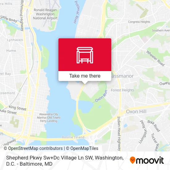 Shepherd Pkwy Sw+Dc Village Ln SW map